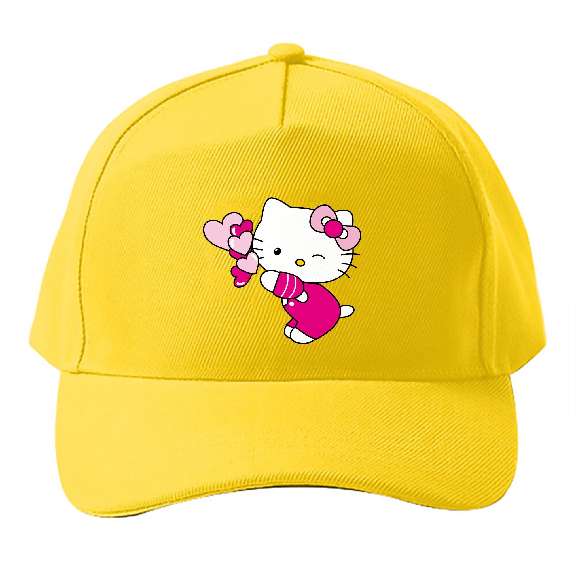 （画像用） Hello Kitty ハローキティ ベースボールキャップ 綿100％ 男女兼用 帽子 スポーツ